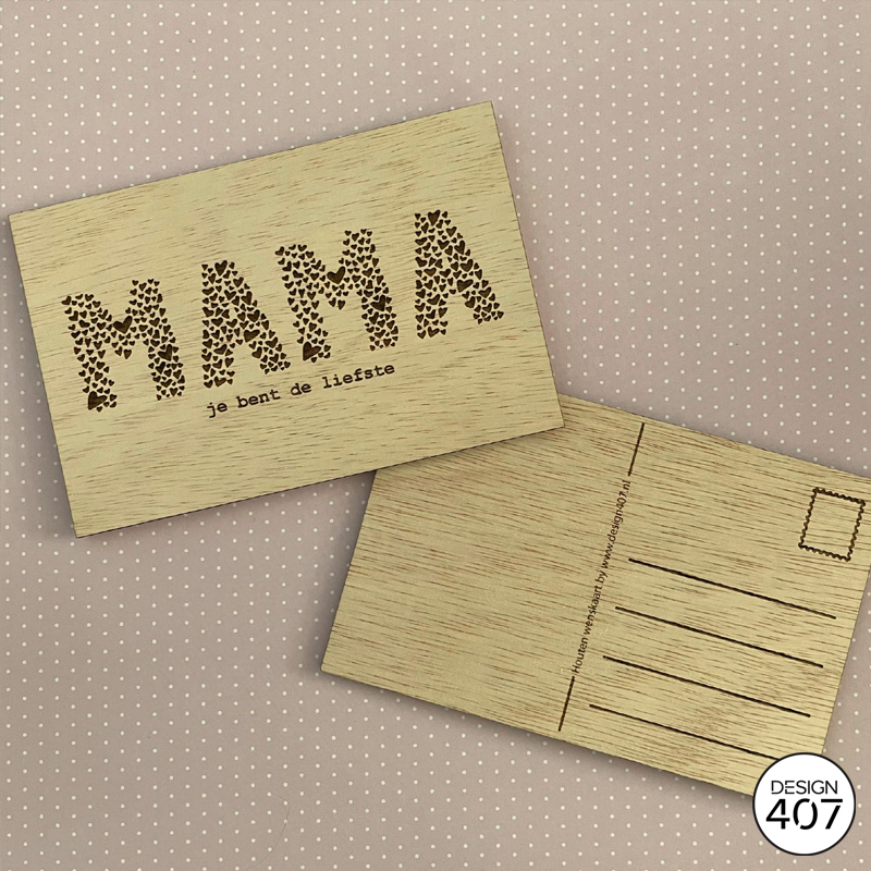 Wenskaart Mama jij bent de liefste - Afbeelding 2